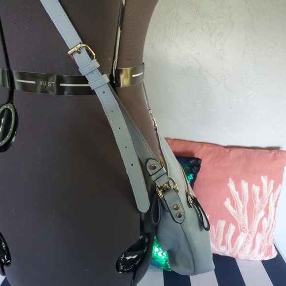 Light Blue Merona Cross Bag - Picture 3 of 5